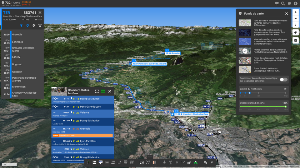 Nouveautés de ma cartographie des trains et de l'infrastructure ferroviaire